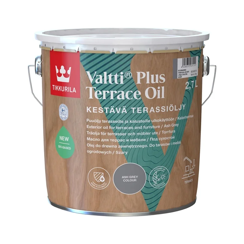 VALTTI PLUS TERRACE OIL 2.7L ASH GREY
