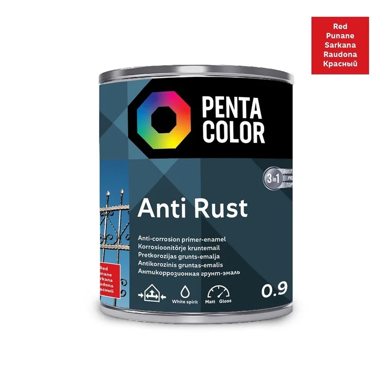 ANTICOR PAINT ANTI-RUST RED 0.9L