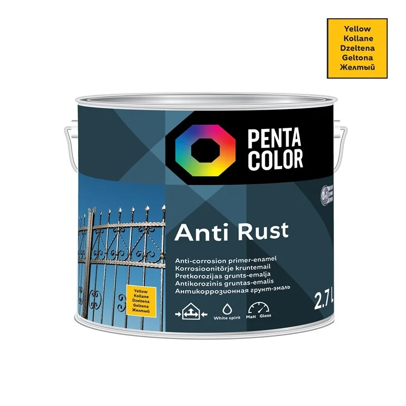 ANTICOR PAINT ANTI-RUST YELLOW 2.7L ANTICOR PAINT ANTI-RUST YELLOW 2.7L