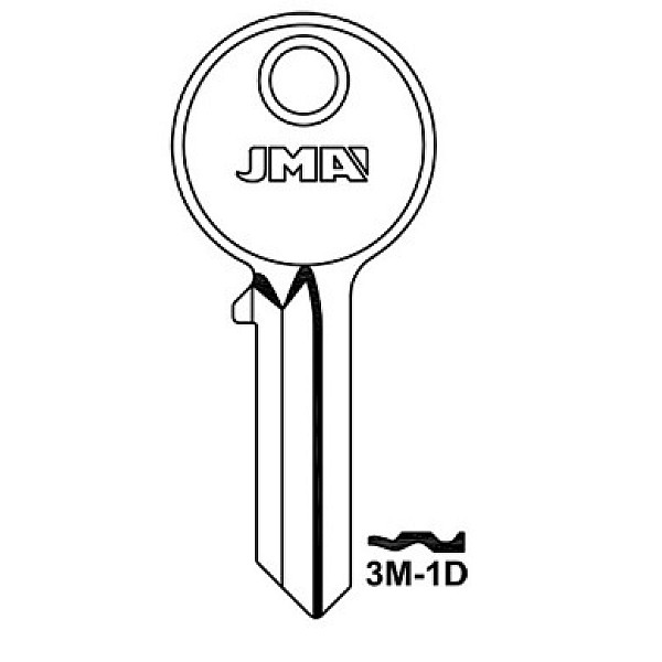 BLANK KEY 3M-1D