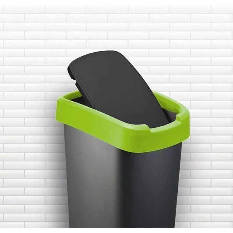 SWING BIN 10 L TWIST DARK SILVER 1754308 SWING BIN 10 L TWIST DARK SILVER 1754308