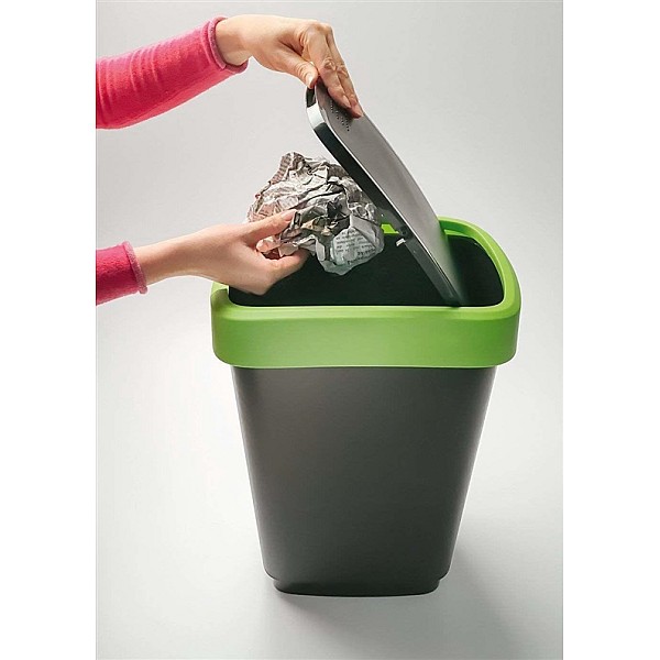 SWING BIN 25 L TWIST DARK SILVER 1754408