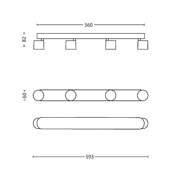 SPOT LAMP STAR 562443116 4X4.5W LED