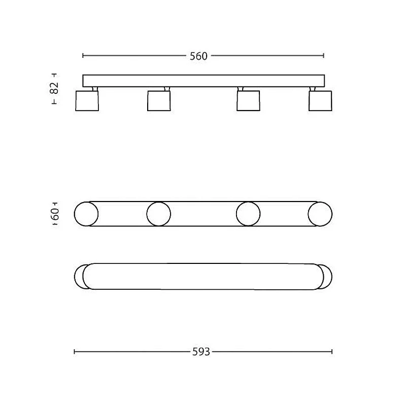 SPOT LAMP STAR 562443116 4X4.5W LED