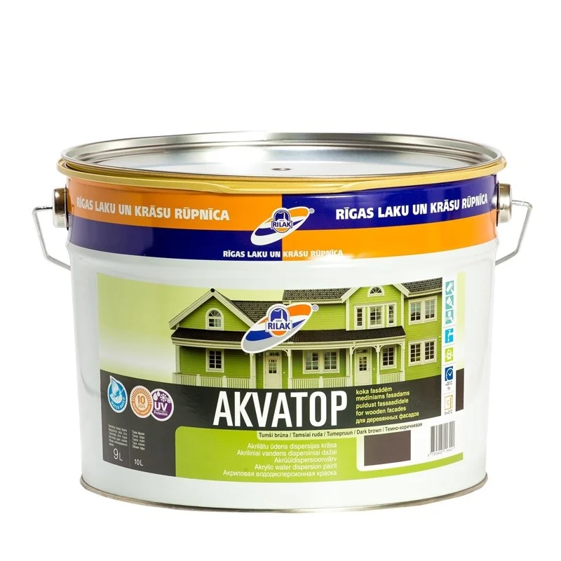 PAINT AKVATOP DARK BROWN 9L