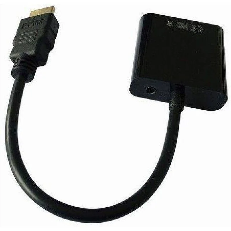 Adapteris GEMBIRD HDMI M. VGA F. melns  A-HDMI-VGA-03 Adapteris GEMBIRD HDMI M. VGA F. melns  A-HDMI-VGA-03