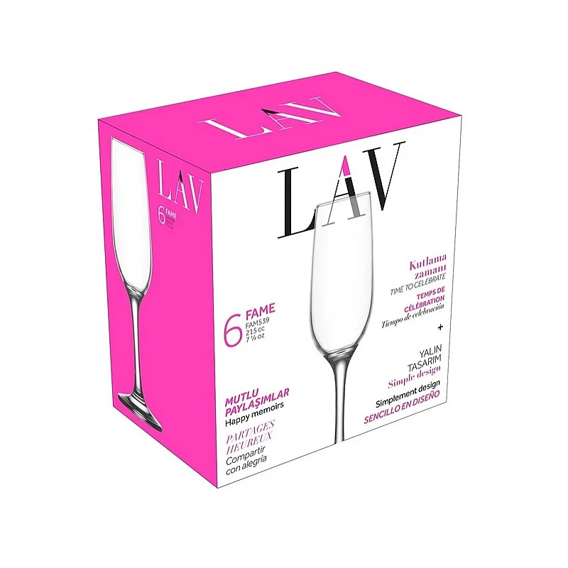 GLĀZE  LV-FAM539F FAME 215ML 6GAB GLĀZE  LV-FAM539F FAME 215ML 6GAB