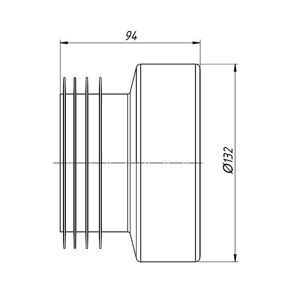 WC PIPE PAN DIRECT CONNECT W0210EU D100