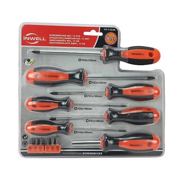 SCREWDRIVER SET YF-11230 13PCS