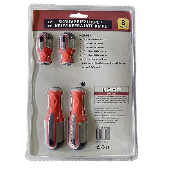 SCREWDRIVERS SET. 8 PCS