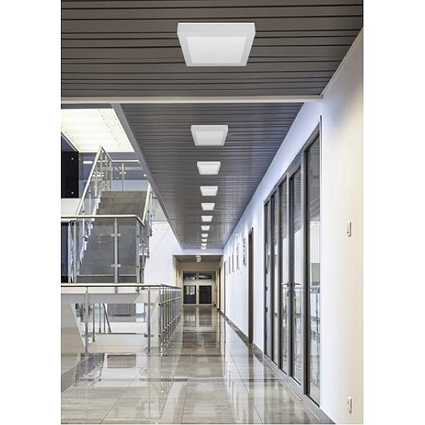 Paviršinė LED panelė Tope Modena SQ. 22W. 4000K. Ø 17 cm