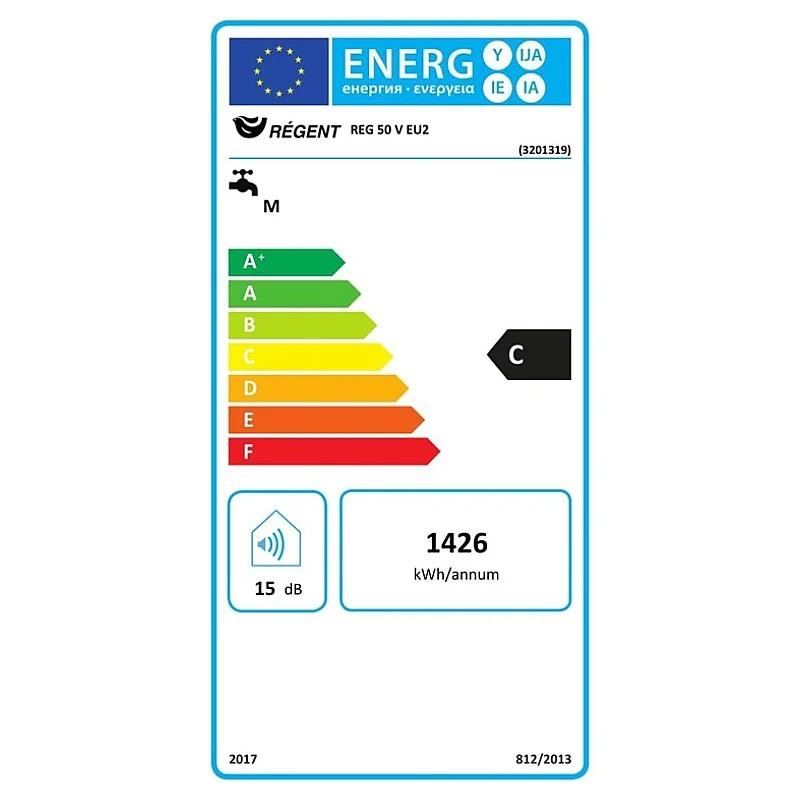 Vandens šildytuvas REGENT 50 V EU2. 49 l