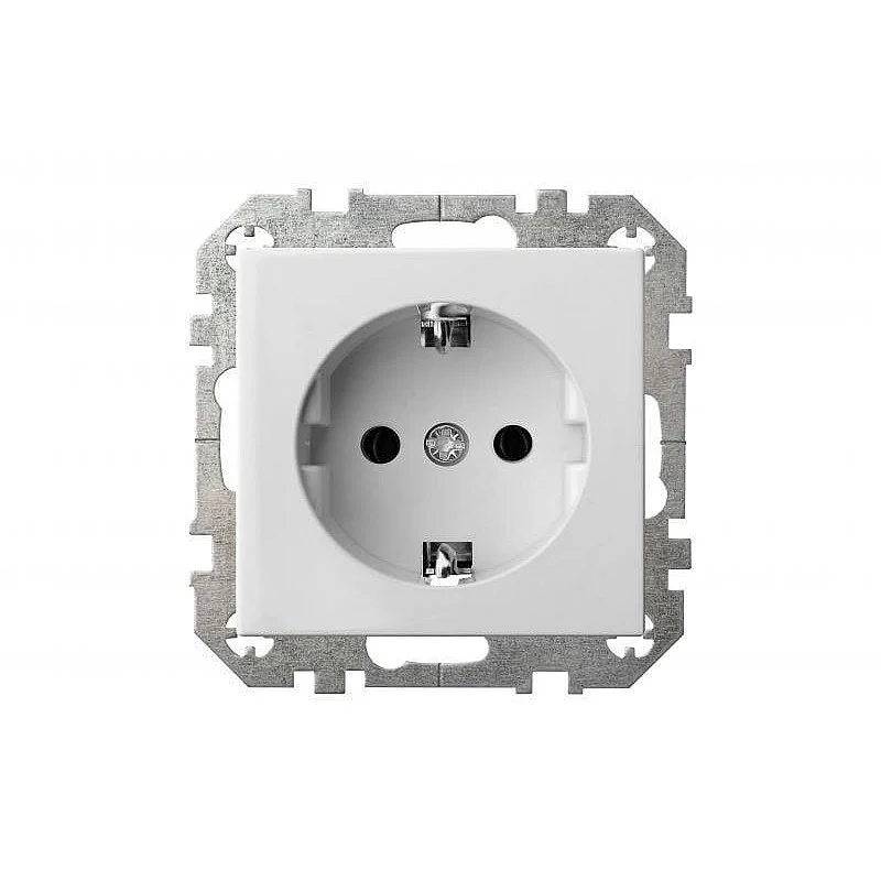 Kištukinis lizdas LIREGUS EPSILON. su įž.. baltos spalvos