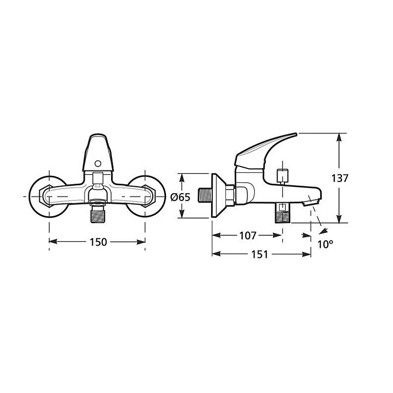 Vonios maišytuvas Jika Talas H3211N70044001 Vonios maišytuvas Jika Talas H3211N70044001