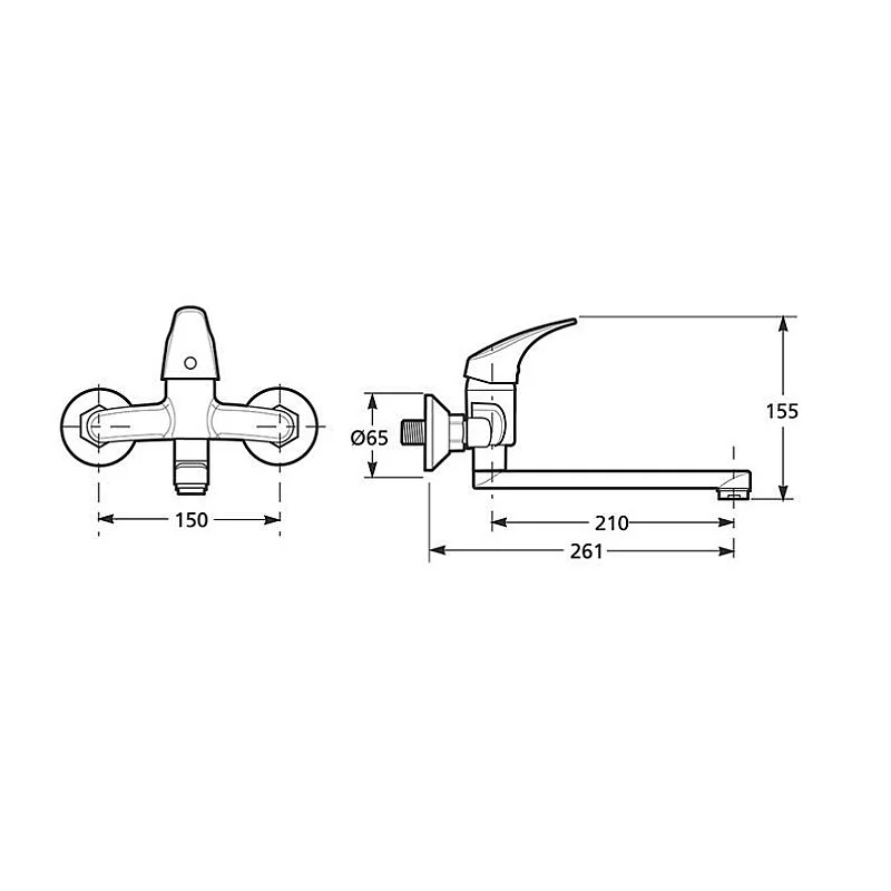 Sienas maisītājs TALAS 21CM H3111N700423 (JIKA) Sienas maisītājs TALAS 21CM H3111N700423 (JIKA)