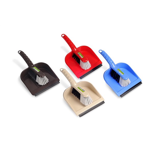 SPONTEX DUSTPAN WITH BRUSH. (1 PCS)