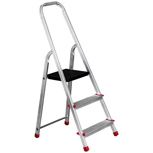 HOUSEHOLD LADDER 3-STEPS ALUM