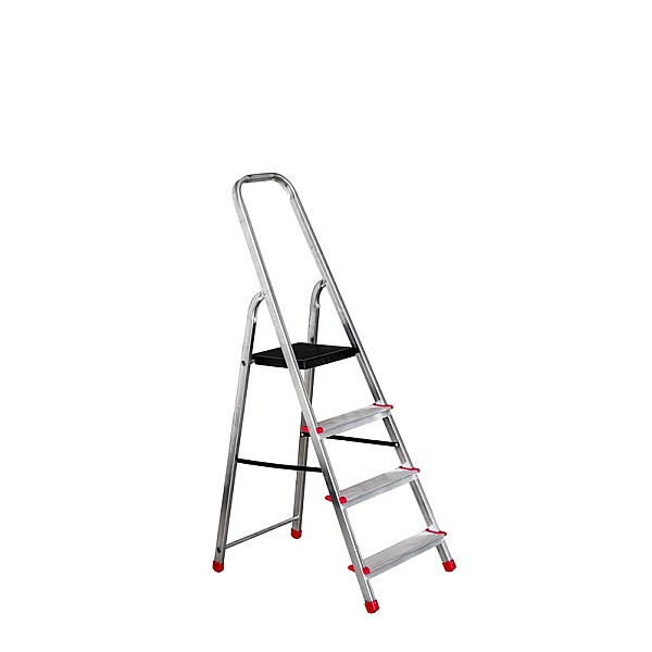 HOUSEHOLD LADDER 4-STEPS ALUM