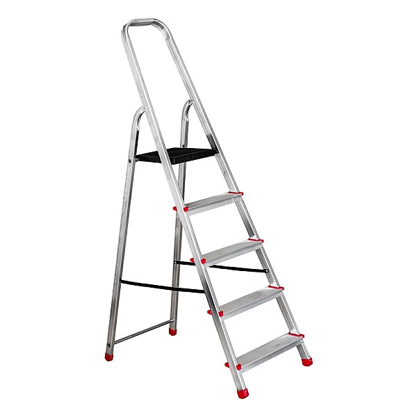 HOUSEHOLD LADDER 5-STEPS ALUM