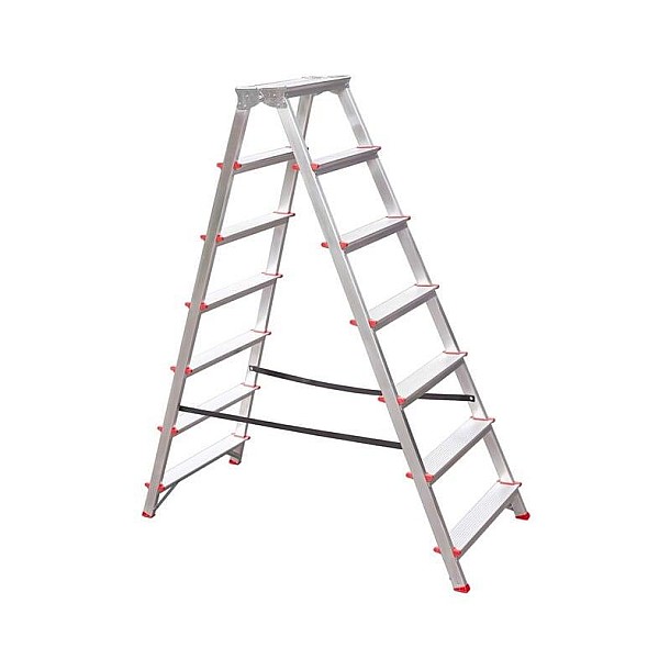 2-SIDED ALUMINIUM FOLDING STAIRS 7-STEP