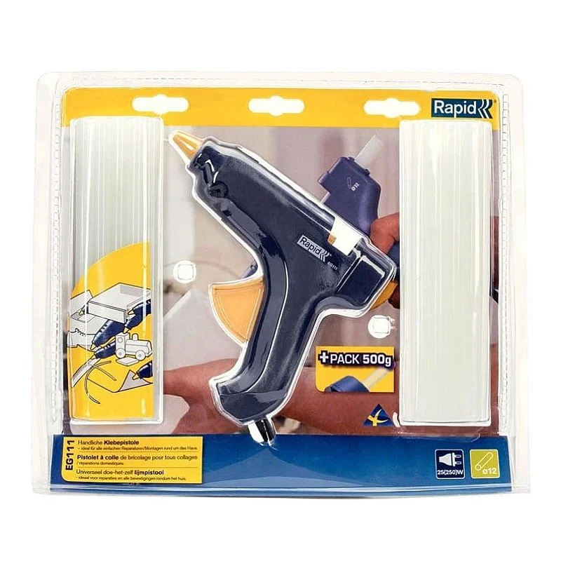 GLUE GUN RAPID EG111 12MM AND GLUE STICK