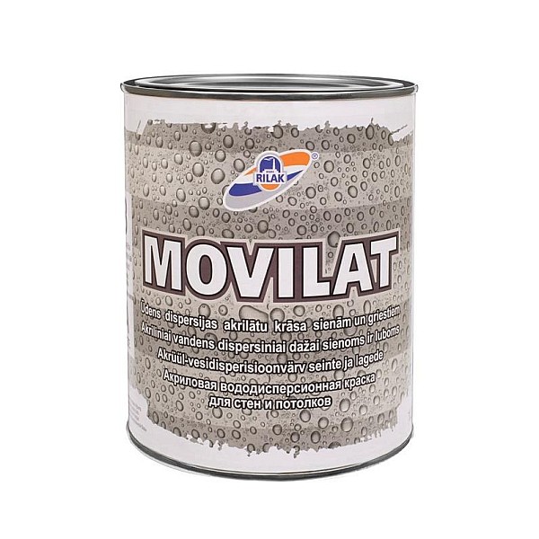 Dispersiniai dažai Rilak Movilat 3. balti. 0.9 l