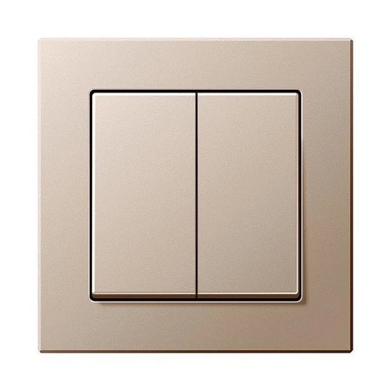 Jungiklis LIREGUS EPSILON. 2 klav.. šampano spalvos Jungiklis LIREGUS EPSILON. 2 klav.. šampano spalvos