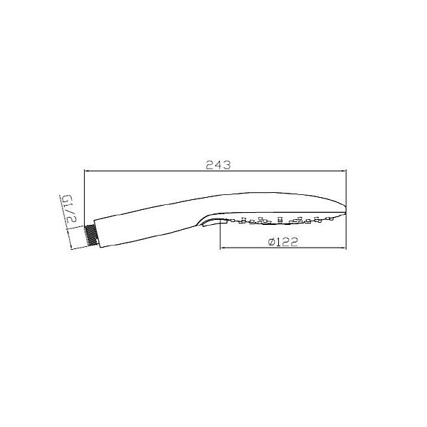 Dušo galvutė Disflex Neptune D6040C. Ø120 mm