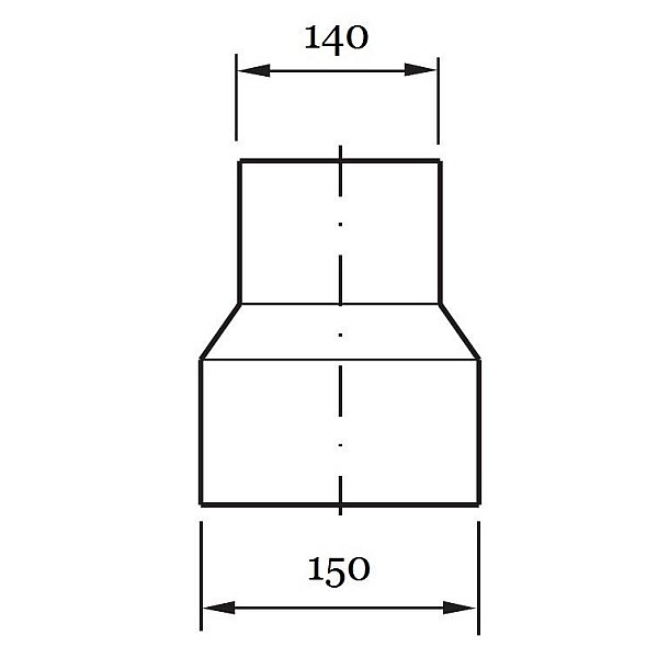 Pāreja dūmvada 140/150 mm WADEX