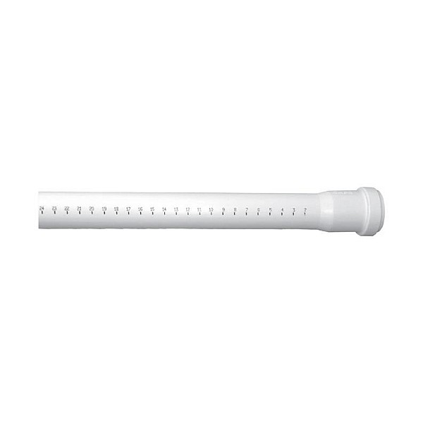 PIPE INTERNAL D40 1.00M WHITE PP