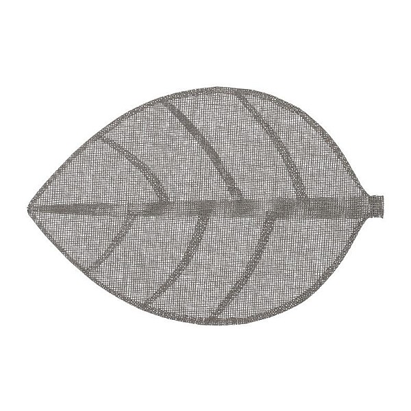 PLASEMENT LEAF 50X33CM GREY 118842F