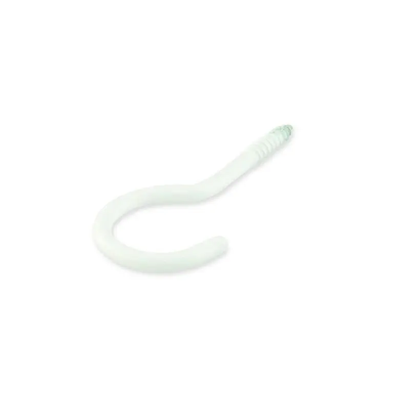 BENDED HOOK 40X3.0X15X9 WHITE/ 4PCS