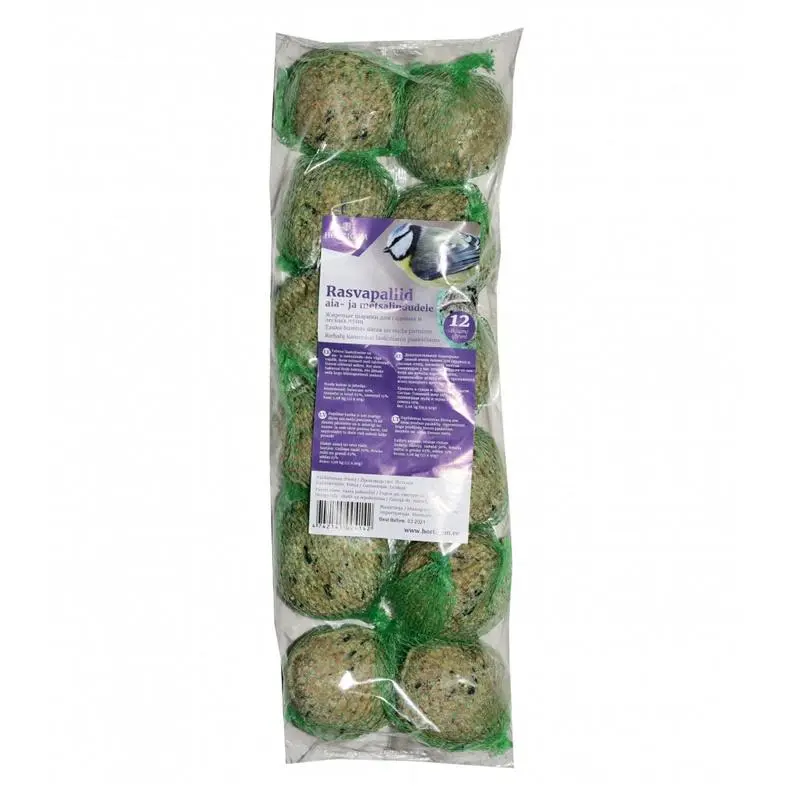 Riebalų kamuoliukai paukščiams Horticom. 1 kg