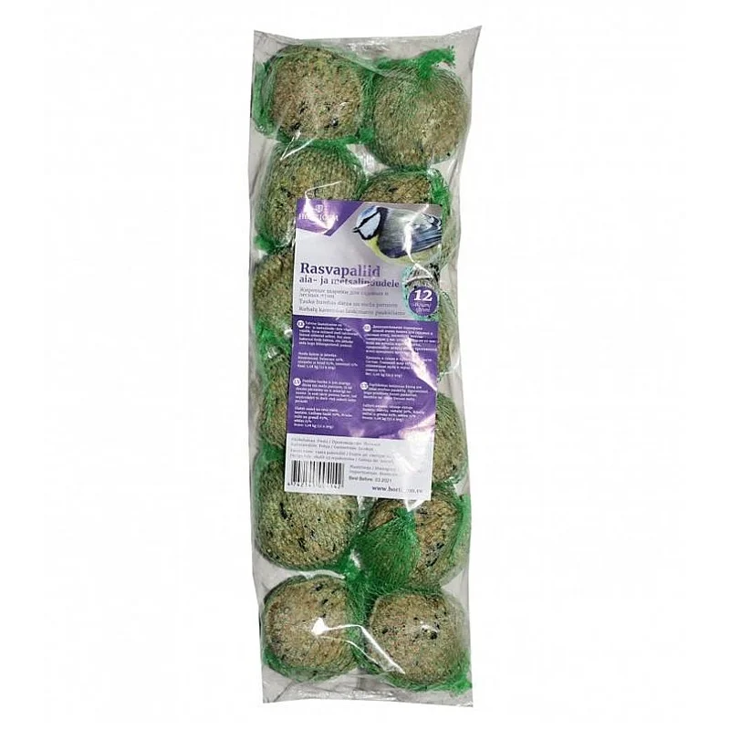 Riebalų kamuoliukai paukščiams Horticom. 1 kg