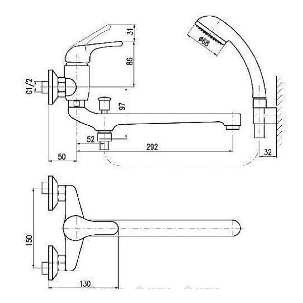 BATH FAUCET SAZAVA DSA557.5/1