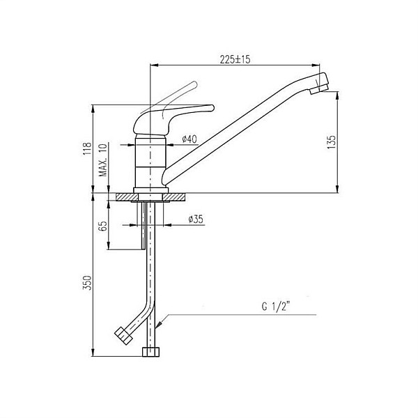 KITCHEN FAUCET SAZAVA DSA505.5