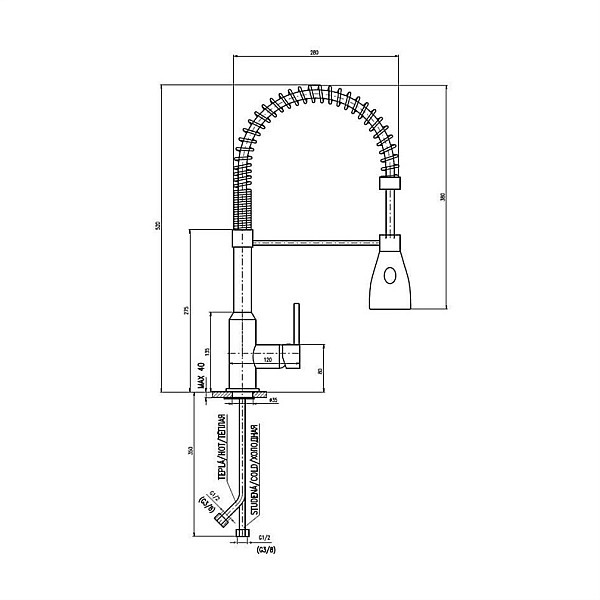 KITCHEN FAUCET SEINA DSE917.5