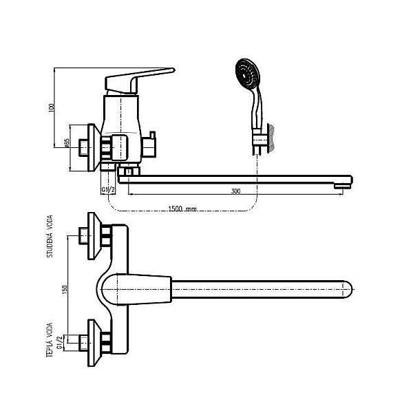 BATH FAUCET COLORADO DCO153.5/1