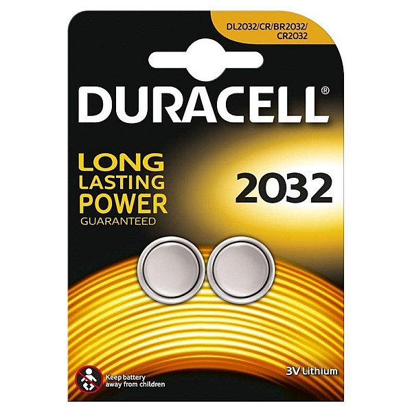 BATTERIES DURACELL 2032. 2 PCS.