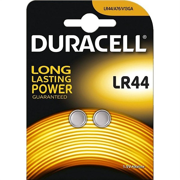 BATTERIES DURACELL LR44. 2 PCS.