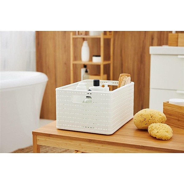 STORAGE BOX COUNTRY 6L 28X18X13 WHITE