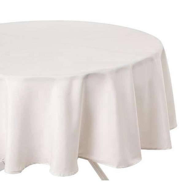 TABLECLOTH IVORY ROUND D180CM 103901A