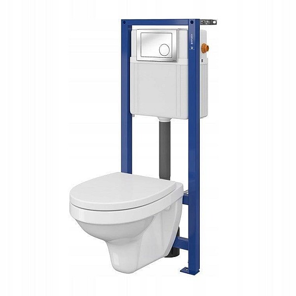 TOILET BOWL+FRAME+BUTTON AGIS S701-022