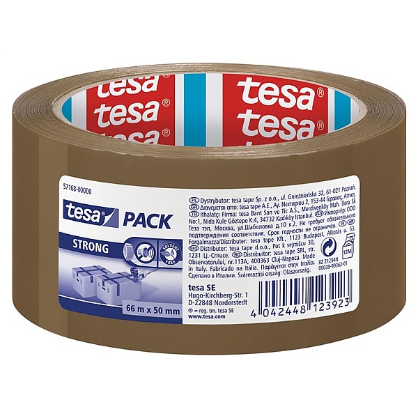 Tesa Strong Packaging Tape 66m Brown