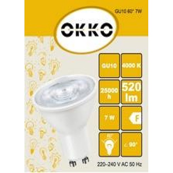 SP. LED PAR16 7W GU10 840 38 575LM 15KH (OKKO)