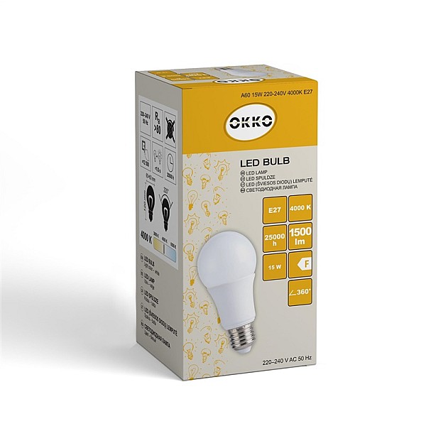 BULB LED A70 15W E27 840 FR 1400LM 15KH