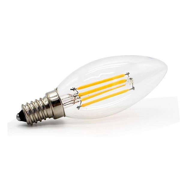 BULB LED C35 4W E14 830 FL 350LM 15KH