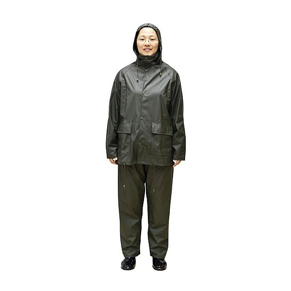 PU RAIN SET WS2U00G SIZE 3XL OLIVE GREEN