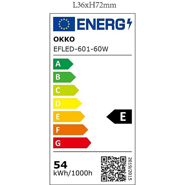 LUMINAIRE TRI-PROOF 60W LED 740 IP65 120