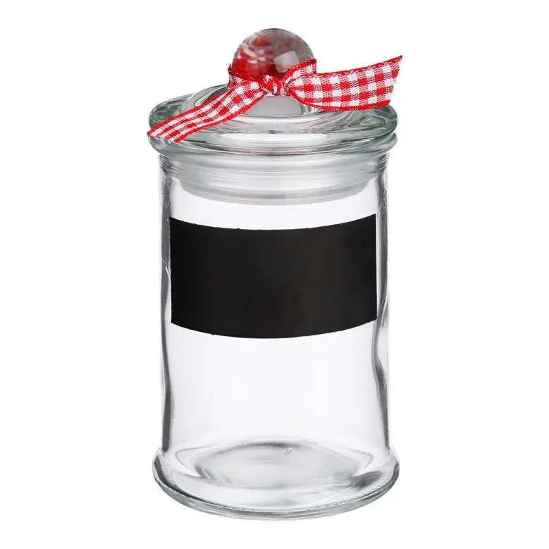 GLASS STORAGE KNOT JAR 11.5CM 125256